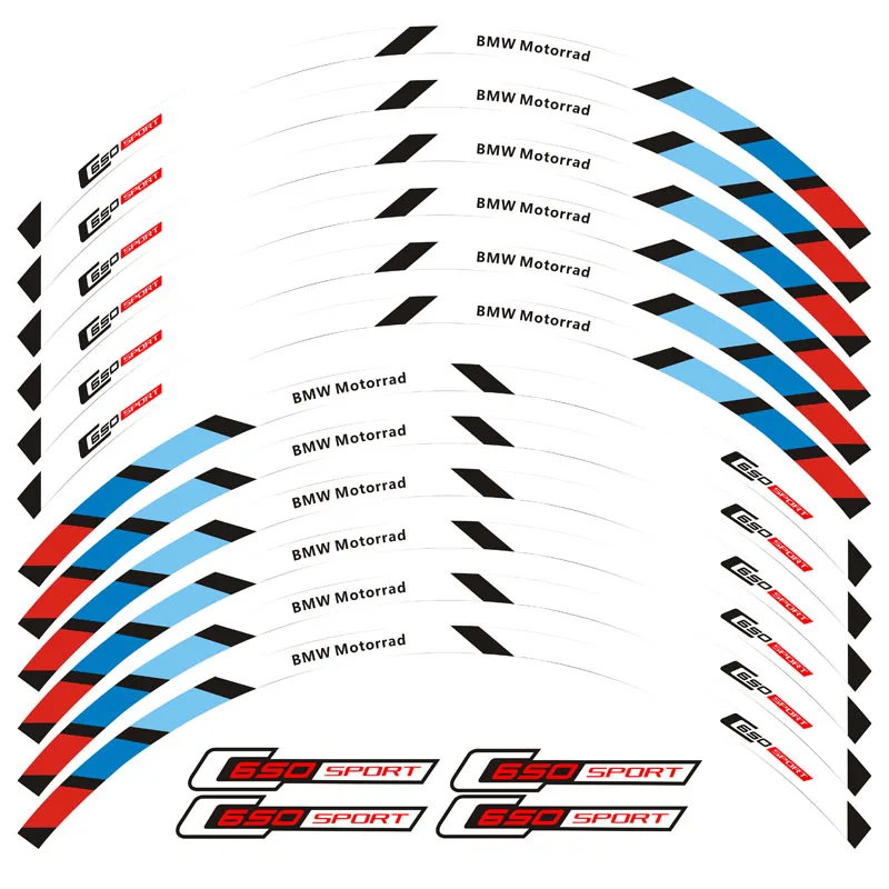 a set of 12pcs high quality motorcycle wheel decals waterproof Reflective stickers rim stripes For BMW C650 sport c650 sport
a set of 12pcs high quality motorcycle wheel decals waterproof Reflective stickers rim stripes For BMW C650 sport c650 sport