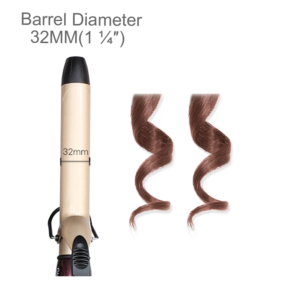 Gladay Professional Hair Curlers Iron Electric Ceramic coating Hair Curler Hair Waver Styling tools Temperature Adjustment
Gladay Professional Hair Curlers Iron Electric Ceramic coating Hair Curler Hair Waver Styling tools Temperature Adjustment