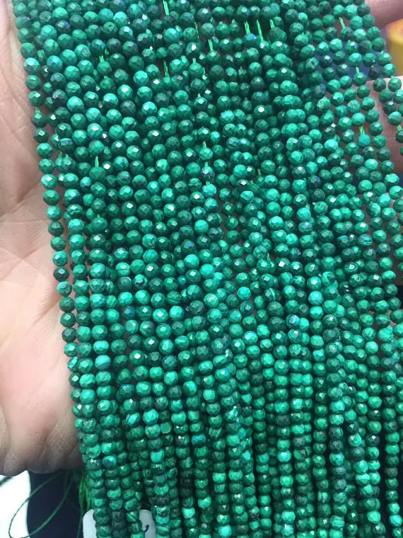 AA+ Full strand 16inch Natural Malachite Stone 4mm, Round faceted Green Malachite Bead Malachite Crystal
AA+ Full strand 16inch Natural Malachite Stone 4mm, Round faceted Green Malachite Bead Malachite Crystal