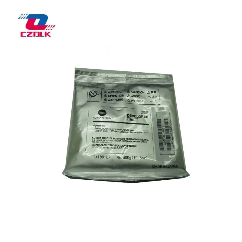 New compatible Dv411 Developer for Konica Minolta bizhub 223 283 363 423 7828 300g/bag A202500 Black Developer
New compatible Dv411 Developer for Konica Minolta bizhub 223 283 363 423 7828 300g/bag A202500 Black Developer