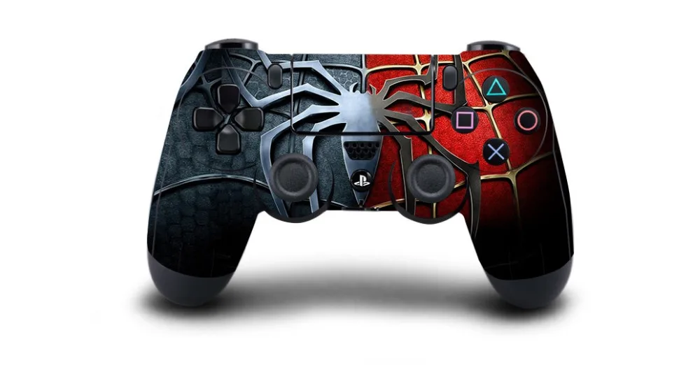 Виниловая наклейка на кожу для 4 контроллеров Dualshock контроллер PS4 Человек-паук яд