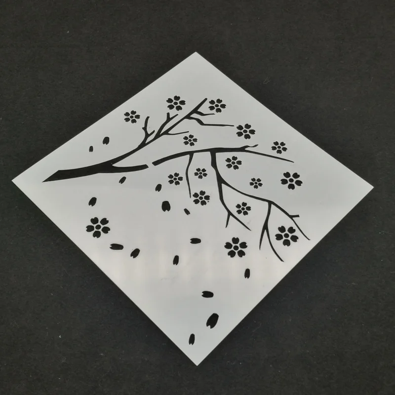 13*13 Cherry tree pvc Layering Stencils for Diy scrapbook Drawing Color Spray Stencil,painting stencil,home decor diy etc
13*13 Cherry tree pvc Layering Stencils for Diy scrapbook Drawing Color Spray Stencil,painting stencil,home decor diy etc