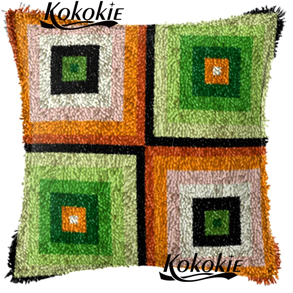 Handicraft Pillowcase Making crochet embroidery yarn cross stitch kits latch hook pillow kits printed geometric cushion blanket
Handicraft Pillowcase Making crochet embroidery yarn cross stitch kits latch hook pillow kits printed geometric cushion blanket
