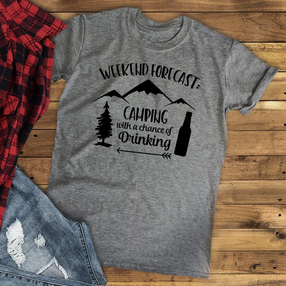 Camping Shirt Camp Beer Bottle Campfire T-shirt Weekend Forecast Camping with a Chance of Drinking wine lover funny graphic tees
Camping Shirt Camp Beer Bottle Campfire T-shirt Weekend Forecast Camping with a Chance of Drinking wine lover funny graphic tees