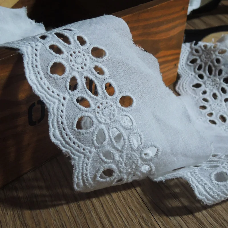 15Yards / Pack Handmade Bleaching, Milk White, Black, Sewing Materials, Lace Cotton, Embroidered Flowers, Wide 7cm,RS1155
15Yards / Pack Handmade Bleaching, Milk White, Black, Sewing Materials, Lace Cotton, Embroidered Flowers, Wide 7cm,RS1155