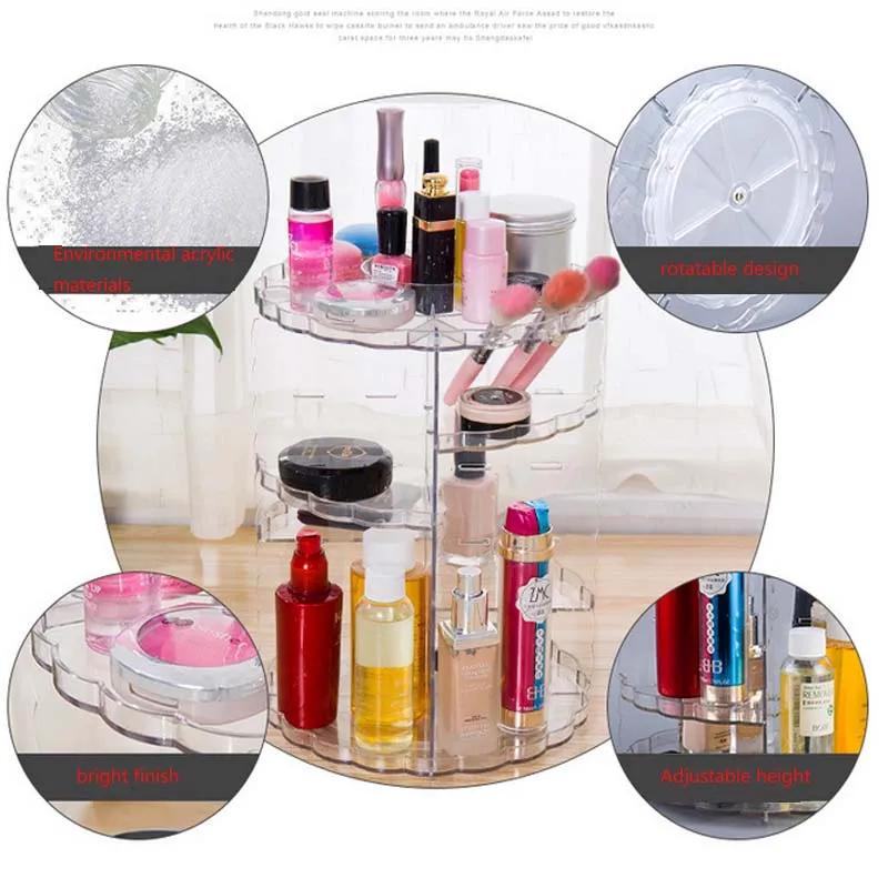 Rotate 360 Degrees Transparent Make-up Frame Box of Acrylic Skincare Cosmetics Shelves Storage Aircraft
Rotate 360 Degrees Transparent Make-up Frame Box of Acrylic Skincare Cosmetics Shelves Storage Aircraft