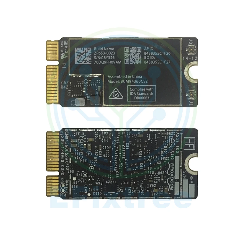 653-0023 WiFi Bluetooth Air Port Card for MacBook Air 11" A1465 MD711 13" A1466 MD760 BCM94360CS2 BCM94360CS2AX Mid 2013
653-0023 WiFi Bluetooth Air Port Card for MacBook Air 11" A1465 MD711 13" A1466 MD760 BCM94360CS2 BCM94360CS2AX Mid 2013