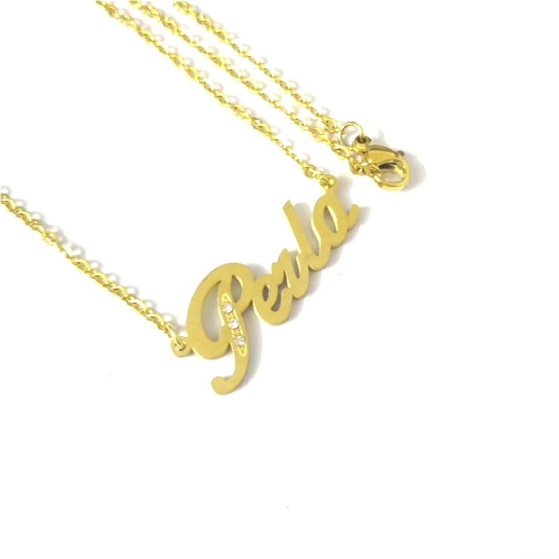 FairLadyHood New Custom "Perla" Personalized Name Necklace Custom Gold Silver Name Pendant & Necklace For Women Birthday Gift
FairLadyHood New Custom "Perla" Personalized Name Necklace Custom Gold Silver Name Pendant & Necklace For Women Birthday Gift