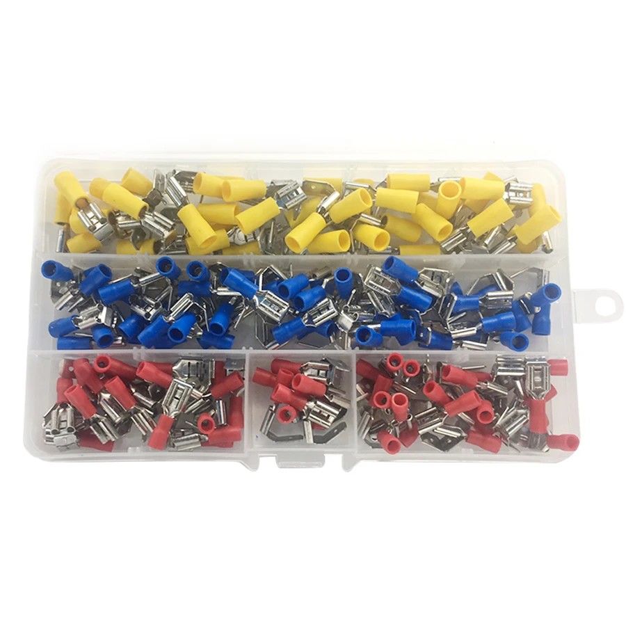 140pcs Semi-Insulated Crimp Terminals Connectors Kit Piggyback Spade Quality Copper And PVC Materials
140pcs Semi-Insulated Crimp Terminals Connectors Kit Piggyback Spade Quality Copper And PVC Materials