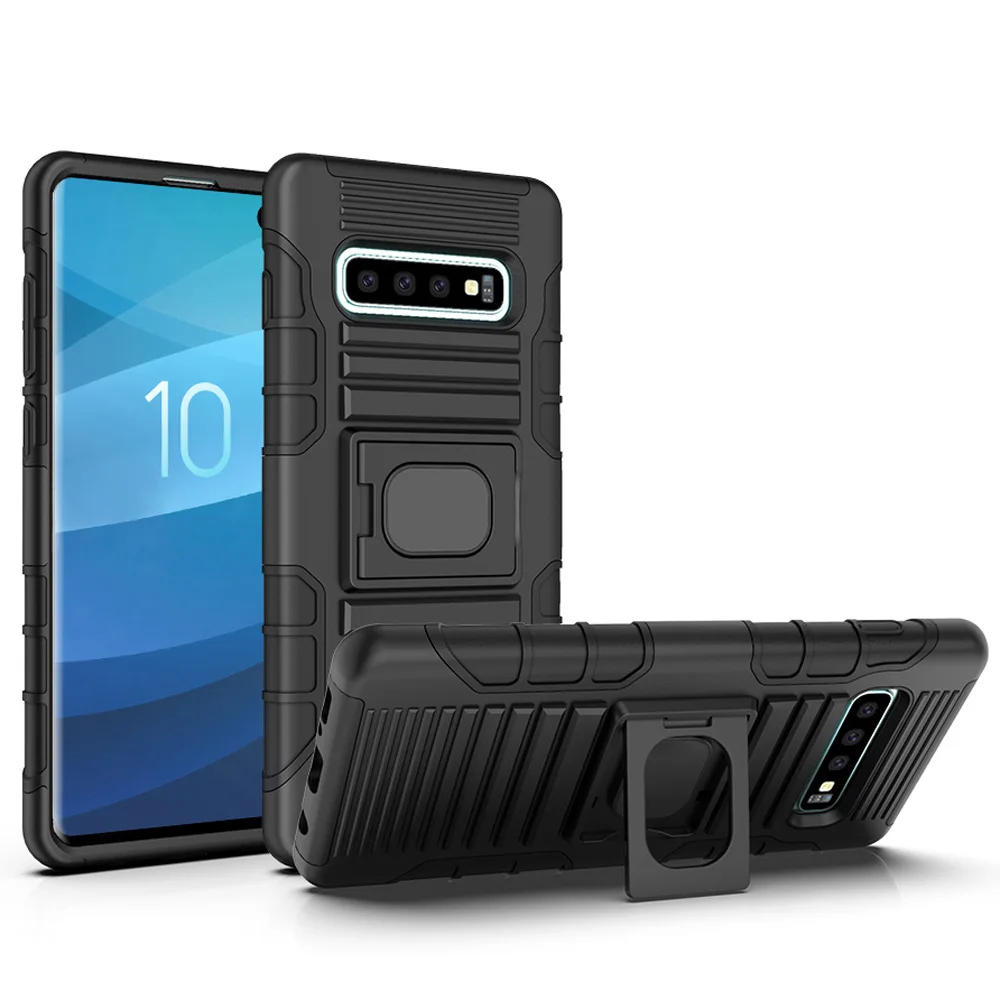 Чехол для Samsung Galaxy S10 + Plus S10e Lite сверхпрочный Магнитный чехол кобура с кольцом и
