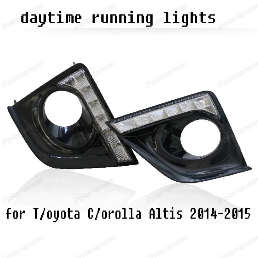 2 pcs Car Accessories Styling DRL Daytime Running Light for T/oyota C/orolla Altis 2014-2015 led Automotive Fog Lamp
2 pcs Car Accessories Styling DRL Daytime Running Light for T/oyota C/orolla Altis 2014-2015 led Automotive Fog Lamp