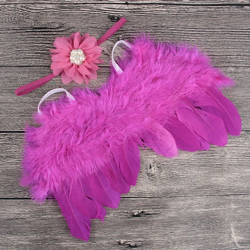 6set/lot Fashion Newborn Angel Feather Wings With Baby Girl Chiffon Flower Headband Hair Accessories For Baby Photography Props
6set/lot Fashion Newborn Angel Feather Wings With Baby Girl Chiffon Flower Headband Hair Accessories For Baby Photography Props