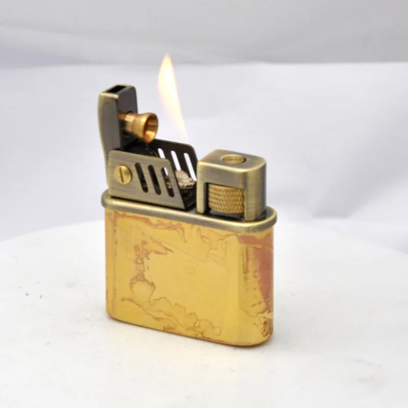 Pure Copper Oil Lighter Vintage Petrol Old Trenches Kerosene Lighter Retro Metal Cigarette Lighters Tobacco Fire Gadgets
Pure Copper Oil Lighter Vintage Petrol Old Trenches Kerosene Lighter Retro Metal Cigarette Lighters Tobacco Fire Gadgets