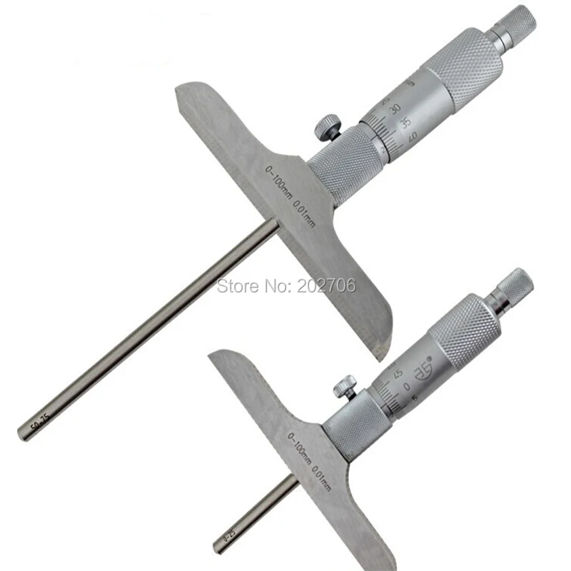0-25mm 0-50mm 0-100mm 0-150mm Xibei brand Depth Micrometer 0.01mm depth micrometer gauge with rods depth caliper measuring tools
0-25mm 0-50mm 0-100mm 0-150mm Xibei brand Depth Micrometer 0.01mm depth micrometer gauge with rods depth caliper measuring tools