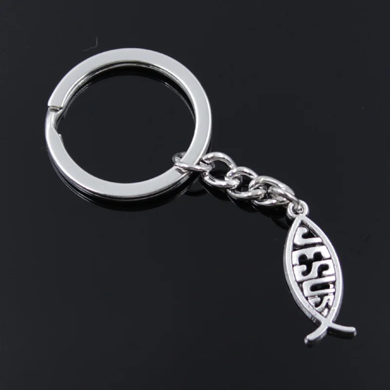 New Fashion Men 30mm Keychain DIY Metal Holder Chain Vintage Fish Jesus 27x10mm Bronze Pendant Gift
New Fashion Men 30mm Keychain DIY Metal Holder Chain Vintage Fish Jesus 27x10mm Bronze Pendant Gift