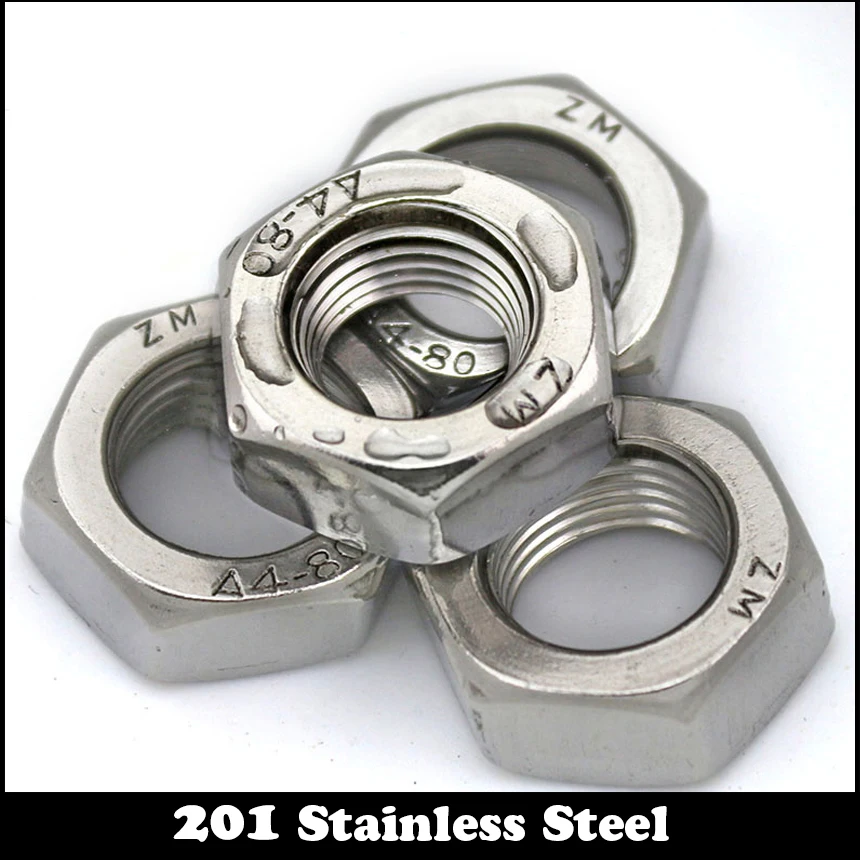 M10 M12 M14 M16 DIN934 201 Stainless steel 201ss Hexagonal Nuts Hexagon Full Metric Thread Hex Nut
M10 M12 M14 M16 DIN934 201 Stainless steel 201ss Hexagonal Nuts Hexagon Full Metric Thread Hex Nut