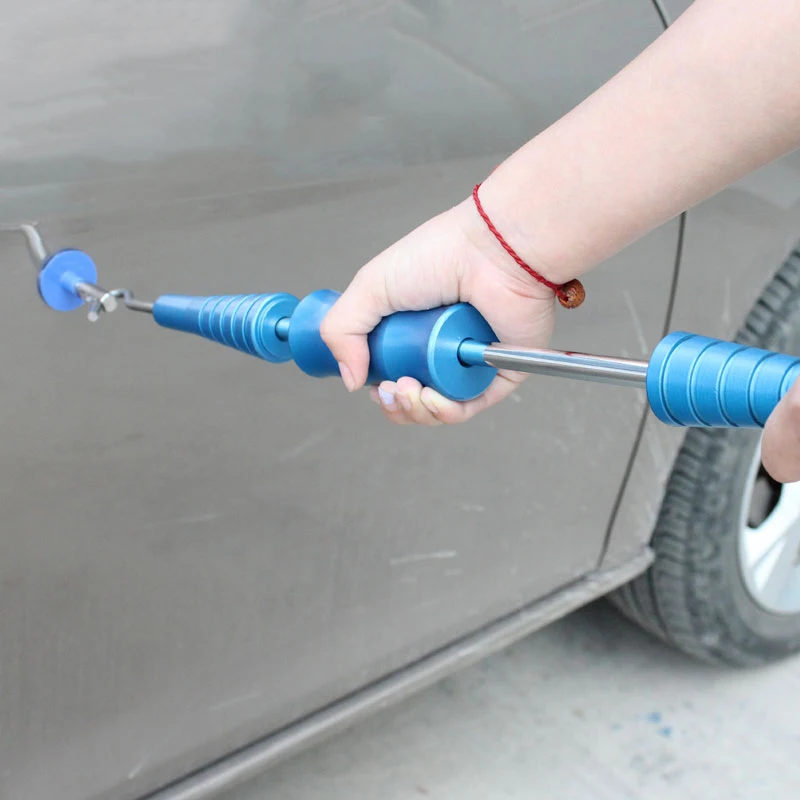Вмятина съемник вкладки клей вытягивая безболезненный вмятин ремонт автомобиля