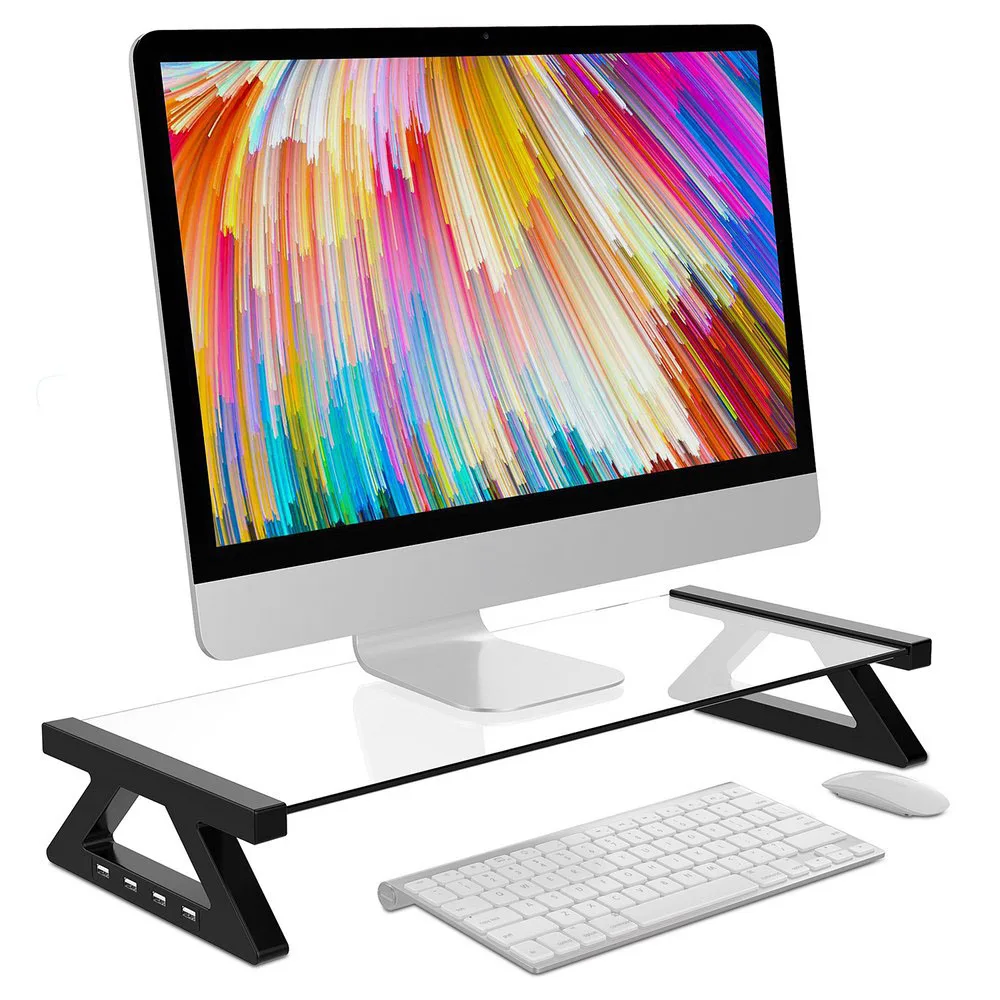 Multi-function PC Monitor Laptop Stand Tempered Glass Computer Desk USB 2.0 Suit for Laptop Monitor Table Portable Good Quality
Multi-function PC Monitor Laptop Stand Tempered Glass Computer Desk USB 2.0 Suit for Laptop Monitor Table Portable Good Quality