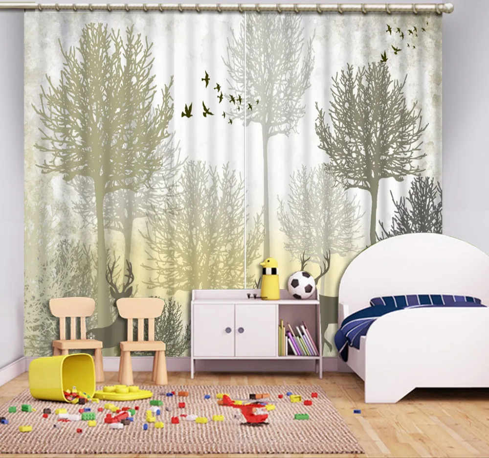 3D Curtain Living Room Hotel Door Window Shading Gray Background Tree Animal Curtain Finished Drapes Window Blackout Curtains
3D Curtain Living Room Hotel Door Window Shading Gray Background Tree Animal Curtain Finished Drapes Window Blackout Curtains