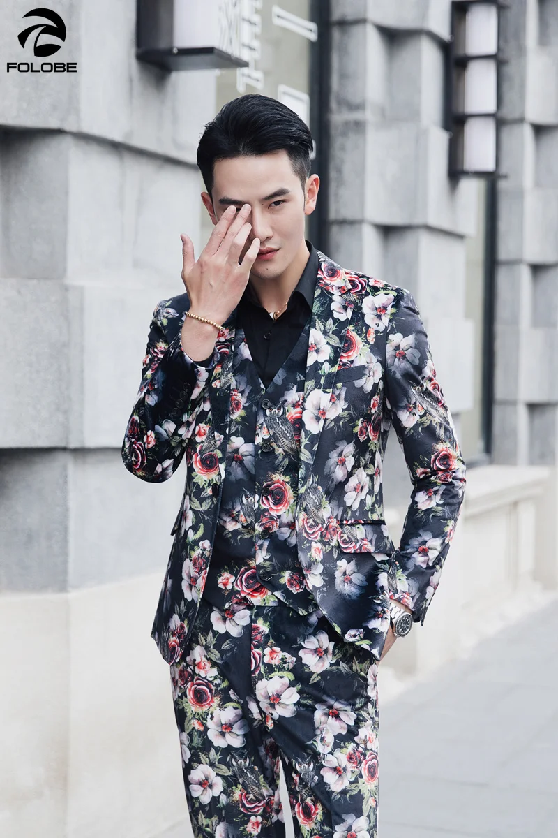 FOLOBE 3 Pcs Suit Men Floral Suit 2020 Abito Uomo Cerimonia Costume Mariage Homme Casual Men Suit Business Tuxedos Slim Fit Suit
FOLOBE 3 Pcs Suit Men Floral Suit 2020 Abito Uomo Cerimonia Costume Mariage Homme Casual Men Suit Business Tuxedos Slim Fit Suit