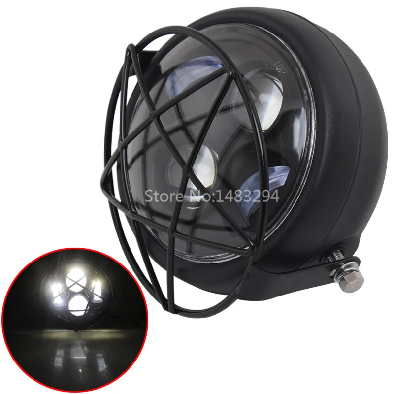12-60v Black 6.3" Motorcycle Headlight 4 LEDs Turn Signal Fog Light high/low beam + Grill Cover Universal Motorbikes Choppers
12-60v Black 6.3" Motorcycle Headlight 4 LEDs Turn Signal Fog Light high/low beam + Grill Cover Universal Motorbikes Choppers