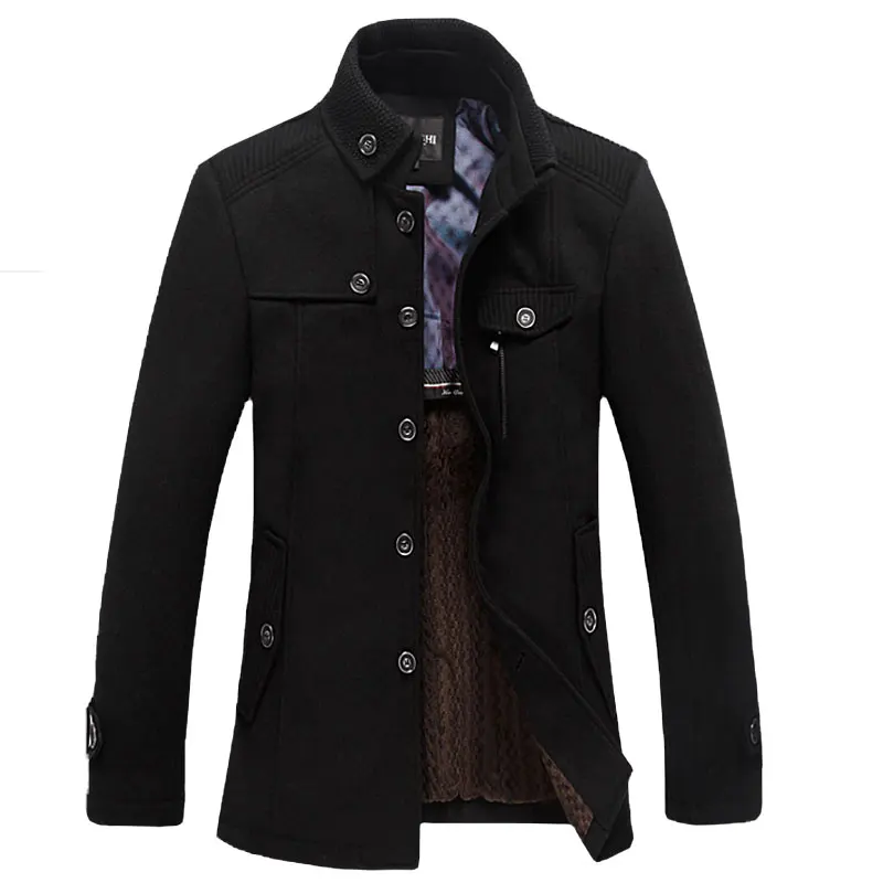 Men's Windbreaker Overcoats Woolen Trench Coat Winter Wool Jacket Men Casual Thicken Stand Collar Coats Casaco Masculino Palto
Men's Windbreaker Overcoats Woolen Trench Coat Winter Wool Jacket Men Casual Thicken Stand Collar Coats Casaco Masculino Palto