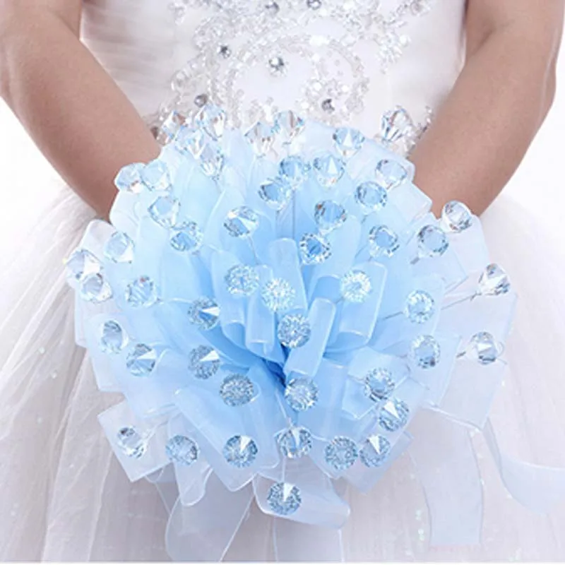European Style Handmade Acryl Diamond Bride Hand Holding Flowers Bridal Bride Bouquet Aritificial Crystal Accents Wedding Flower
European Style Handmade Acryl Diamond Bride Hand Holding Flowers Bridal Bride Bouquet Aritificial Crystal Accents Wedding Flower