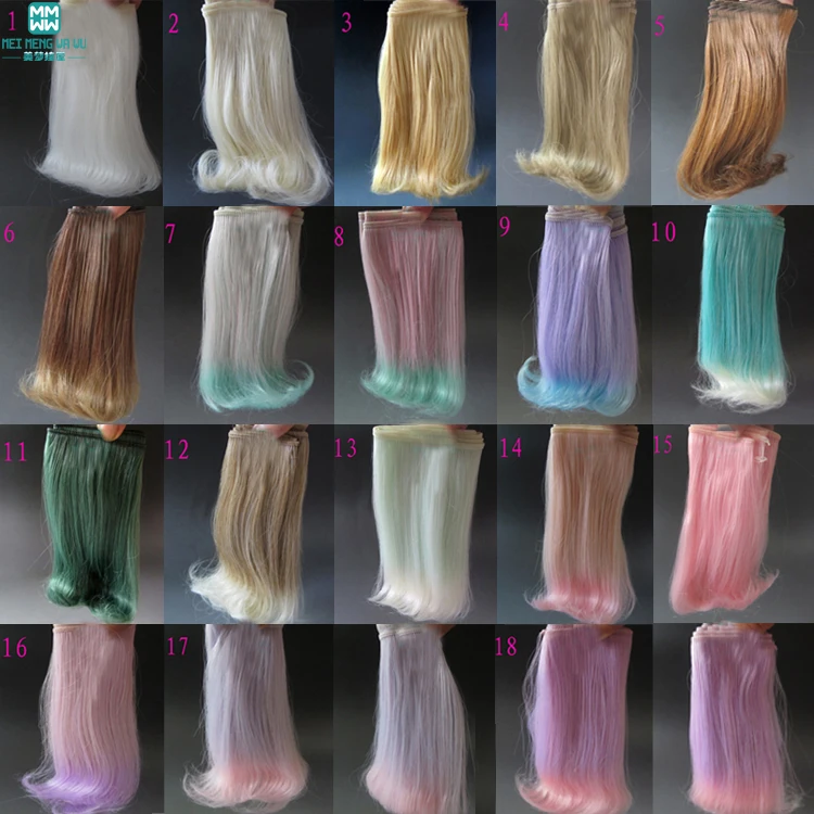 1 шт. 15 см натуральные локоны, волосы для куклы подходят для 1/3 1/4 1/6 BJD куклы DIY парики градиентного цвета
1 шт. 15 см натуральные локоны, волосы для куклы подходят для 1/3 1/4 1/6 BJD куклы DIY парики градиентного цвета
