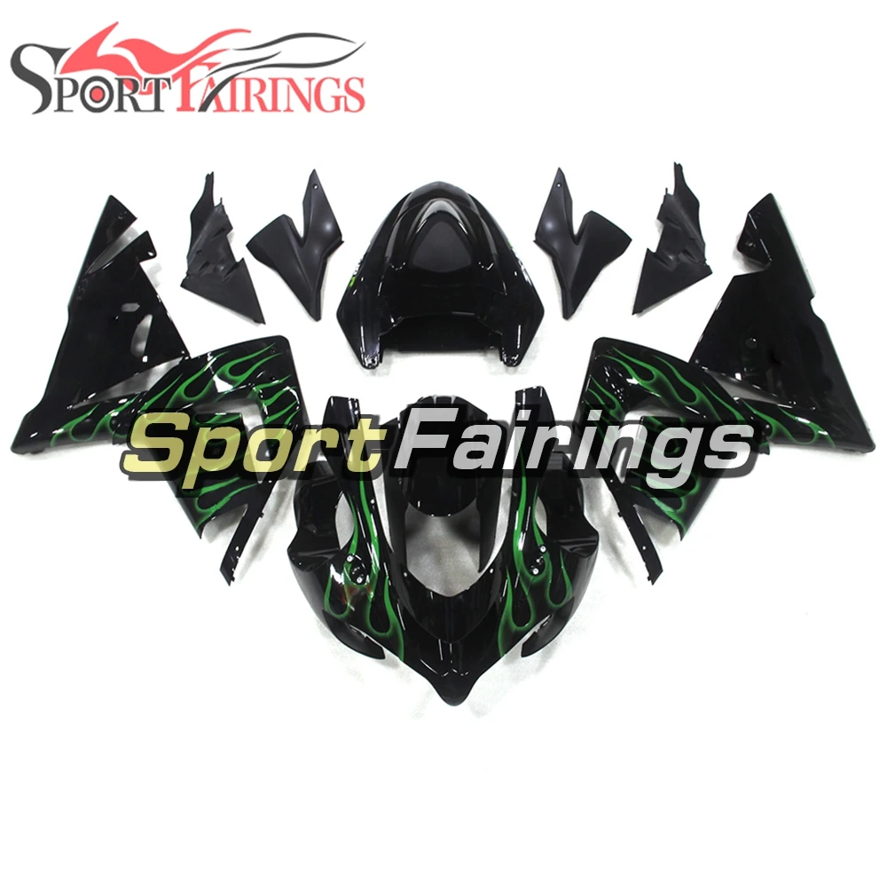 Fairings For Kawasaki ZX-10R ZX10R Year 04 05 2004 2005 ABS Motorcycle Full Fairing Kit Bodywork Moto Carene Black Green Flames
Fairings For Kawasaki ZX-10R ZX10R Year 04 05 2004 2005 ABS Motorcycle Full Fairing Kit Bodywork Moto Carene Black Green Flames
