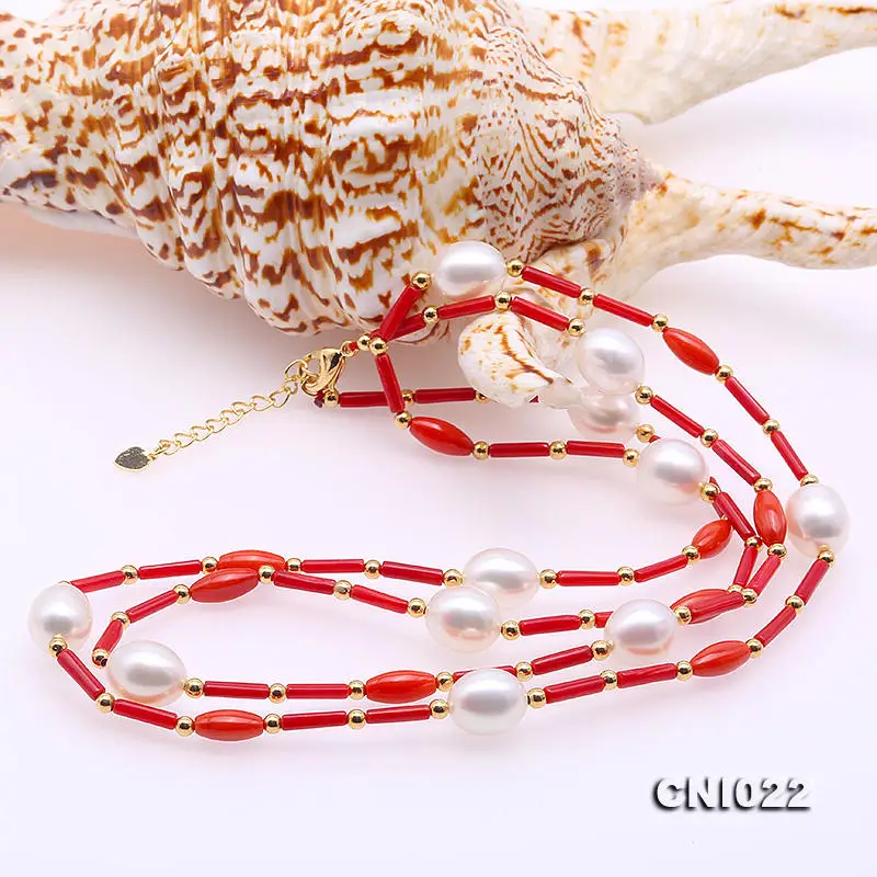 Unique Pearls jewellery Store Perfect 2x9mm Red Coral White Pearl Necklace 33'' Long Jewellery Handmade Charming Women Gift
Unique Pearls jewellery Store Perfect 2x9mm Red Coral White Pearl Necklace 33'' Long Jewellery Handmade Charming Women Gift