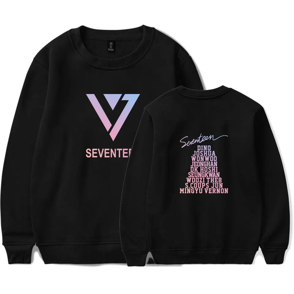 Толстовки SEVENTEEN мужские и женские флисовые пуловеры уличная одежда бренд JUN WONWOO