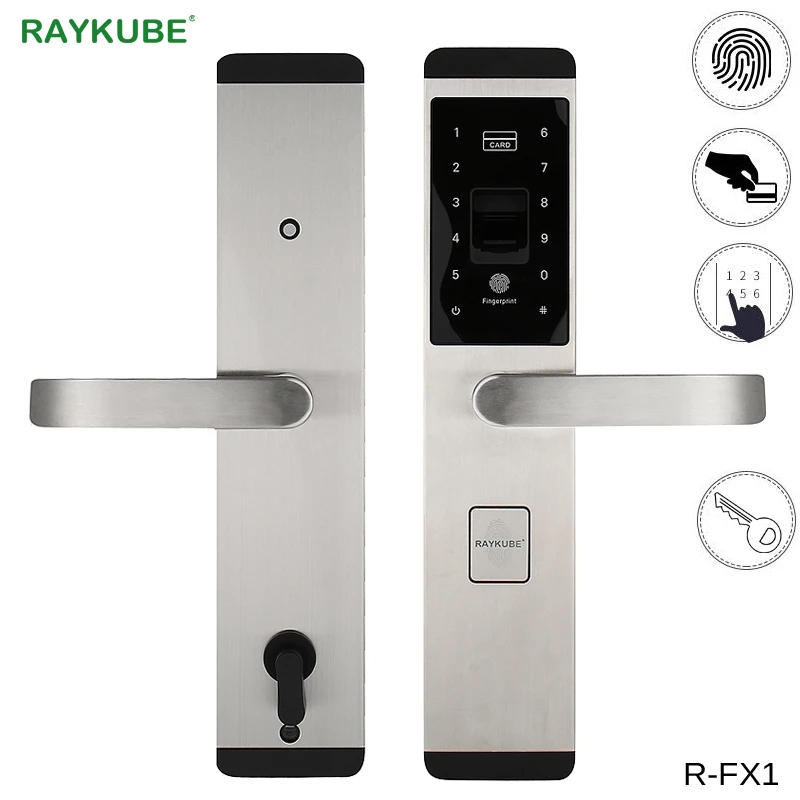 RAYKUBE Fingerprint Lock Digital Electronic Door Lock For Home Anti-theft Intelligent Lock Password & RFID Card R-FX1
RAYKUBE Fingerprint Lock Digital Electronic Door Lock For Home Anti-theft Intelligent Lock Password & RFID Card R-FX1
