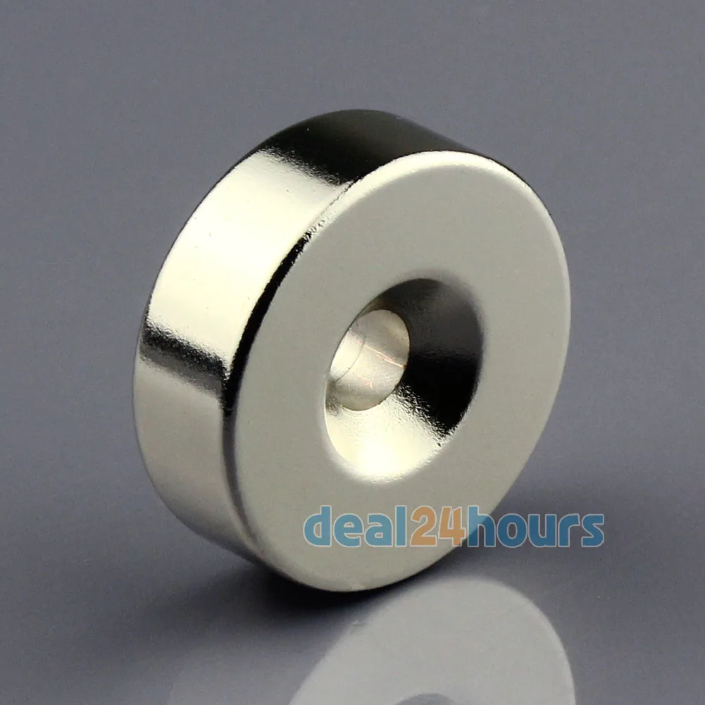 OMO Magnetics 1 шт. N50 Супер Сильные Круглые неодимовые потайные кольцевые магниты 30x10 мм