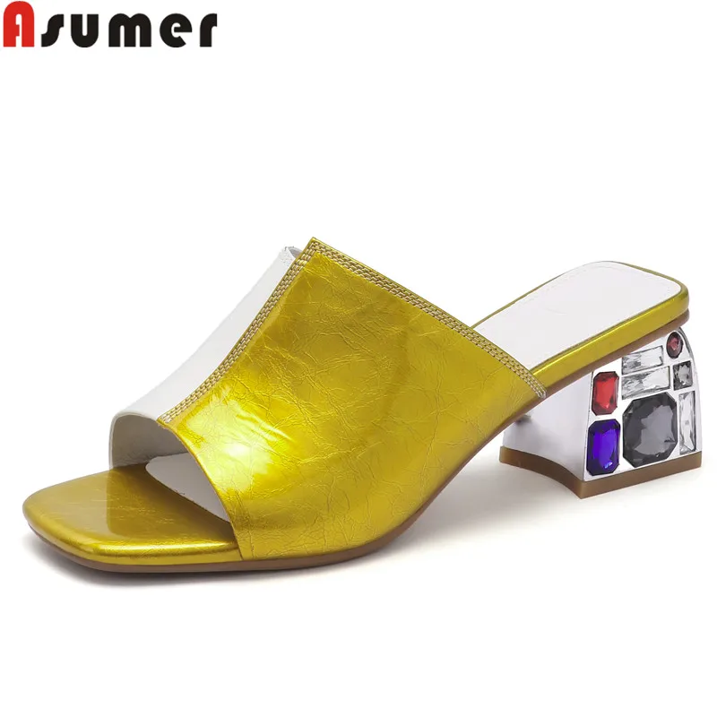 ASUMER 2021 new summer shoes sandals women slingback slip on genuine leather shoes women mixed colors ladies shoes women sandals
ASUMER 2021 new summer shoes sandals women slingback slip on genuine leather shoes women mixed colors ladies shoes women sandals