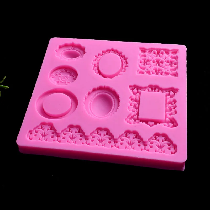 Aomily Cartoon Frame Shaped 3D Silicon Chocolate Jelly Candy Cake Bakeware Mold DIY Pastry Bar Ice Block Soap Mould Baking Tool | Дом и сад