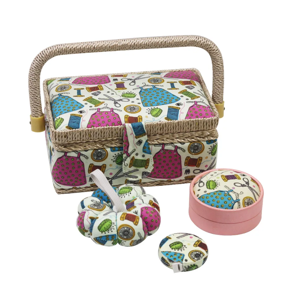 Mini Sewing Kits Fabric Pincushion Needle Threads Scissors Retractable Ruler Tape Measure Storage Box Set Christmas Mom Gifts
Mini Sewing Kits Fabric Pincushion Needle Threads Scissors Retractable Ruler Tape Measure Storage Box Set Christmas Mom Gifts