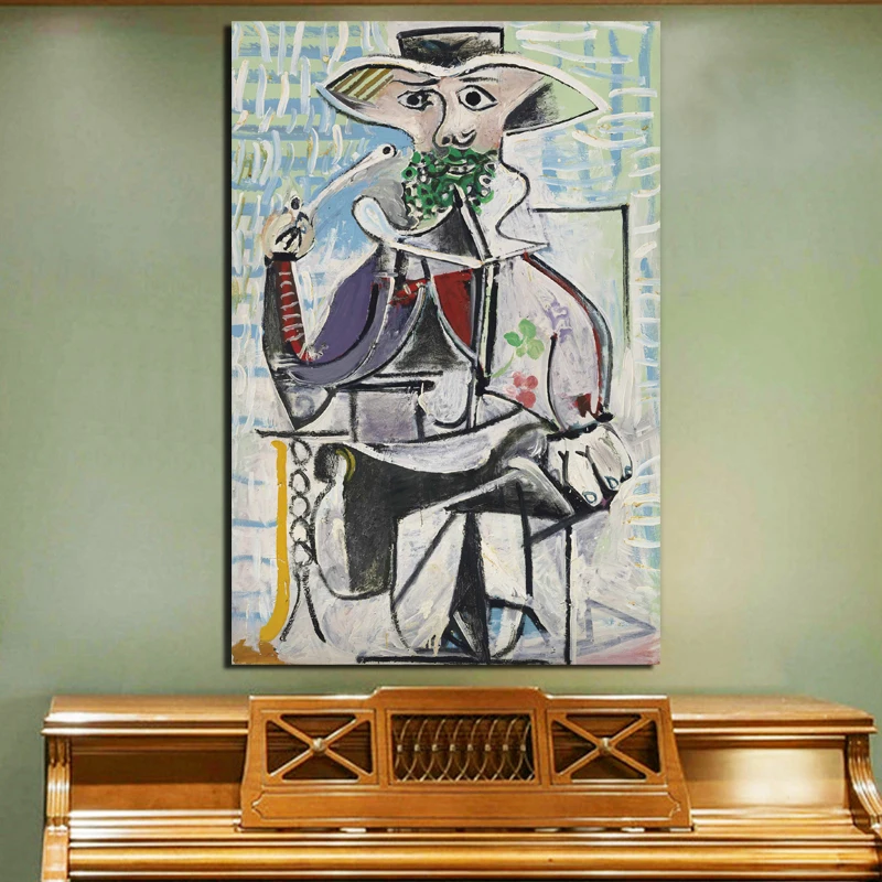 Pablo Picasso Holding A Pipe Canvas Poster Prints Marble Abstract Wall Art Painting Decorative Picture Modern Home Decoration
Pablo Picasso Holding A Pipe Canvas Poster Prints Marble Abstract Wall Art Painting Decorative Picture Modern Home Decoration