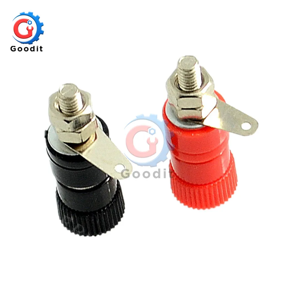 10PCS JS-910B 4mm Banana Socket Nickel Plated Binding Post Nut Banana Plug Jack Connector for Speaker Audio Red + Black
10PCS JS-910B 4mm Banana Socket Nickel Plated Binding Post Nut Banana Plug Jack Connector for Speaker Audio Red + Black