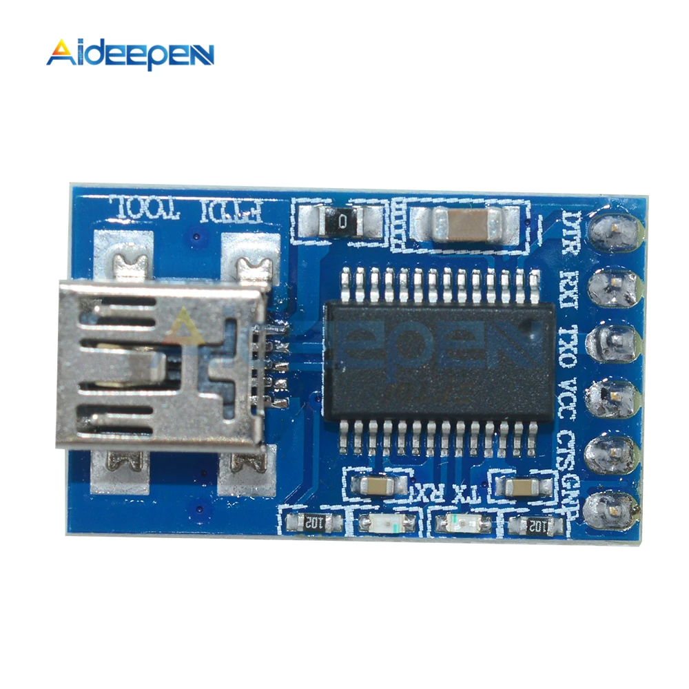 

FTDI Basic Breakout USB to TTL 6Pin Module FT232RL FTDI USB MWC Programmer Adapter for Arduino