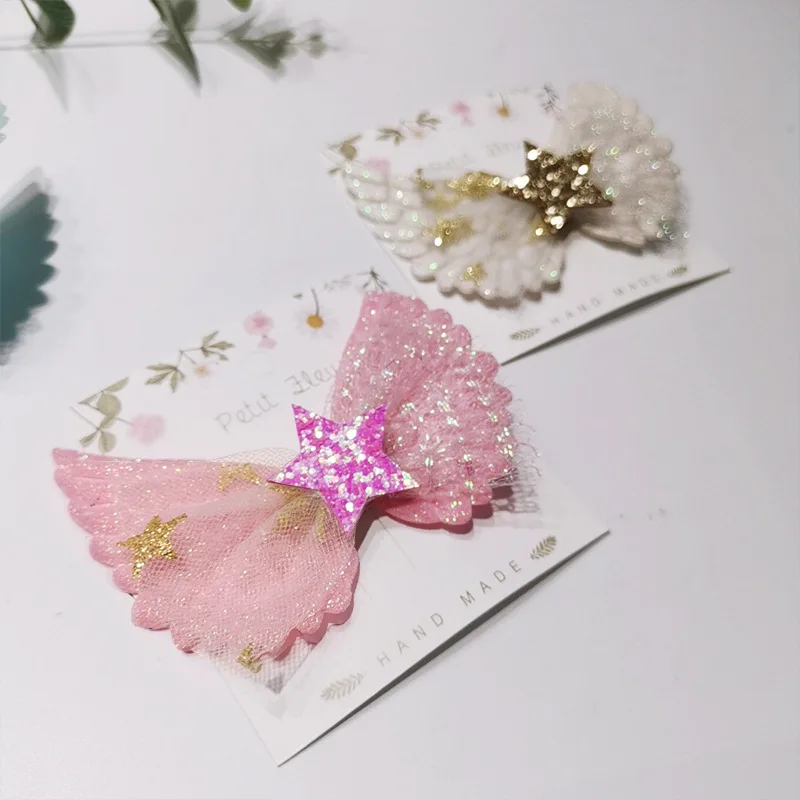 20pcs ins Fashion Cute Glitter Star Hairpins Solid Gauze Angel Wings Hair Clips Princess Headwear Boutique Hair Accessories
20pcs ins Fashion Cute Glitter Star Hairpins Solid Gauze Angel Wings Hair Clips Princess Headwear Boutique Hair Accessories