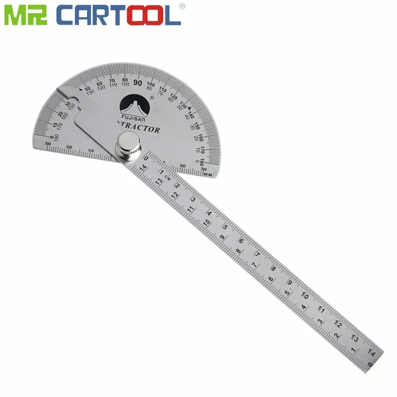 Mr Cartool угловая линейка 0 180 градусов с регулируемой окружностью головка роторный
