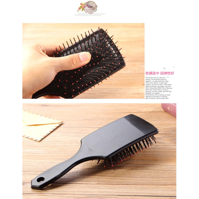 23*7.5cm Big Large Black Hair Styling Best Cheap Professional Plastic Women Girls Hair Massage Comb Brush
23*7.5cm Big Large Black Hair Styling Best Cheap Professional Plastic Women Girls Hair Massage Comb Brush