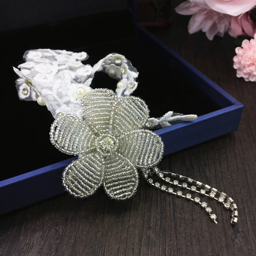 Handmade Crystal Lace Flower Hair Jewelry Rhinestone Wedding Hair Accessories Bridal Head Jewelry Headpiece Headwear WIGO1361
Handmade Crystal Lace Flower Hair Jewelry Rhinestone Wedding Hair Accessories Bridal Head Jewelry Headpiece Headwear WIGO1361