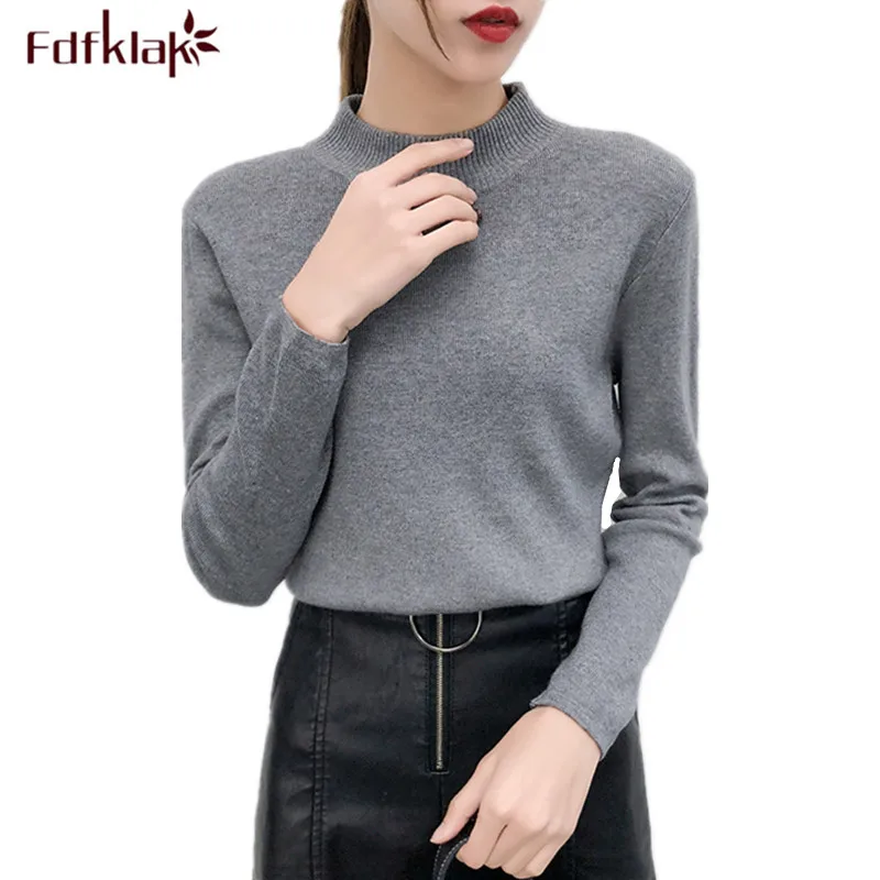 Fdfklak Autumn Winter Thick Sweater Pullovers Women Long Sleeve Casual Warm Half Turtleneck Sweater Female Knit Jumpers Top
Fdfklak Autumn Winter Thick Sweater Pullovers Women Long Sleeve Casual Warm Half Turtleneck Sweater Female Knit Jumpers Top