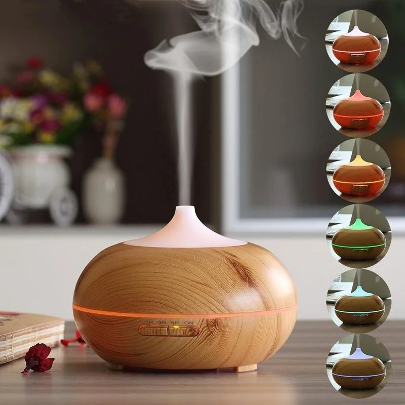 500ML Ultrasonic Oil Diffuser Wood Grain Essential Electric Aromatherapy Diffuser Air Humidifier With LED Lights For Office Home
500ML Ultrasonic Oil Diffuser Wood Grain Essential Electric Aromatherapy Diffuser Air Humidifier With LED Lights For Office Home