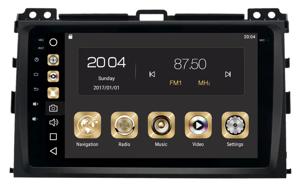 Carplay 64G 4G 8 "Android 10 автомобильная аудиосистема для Toyota Prado 120 2004 2009 головное