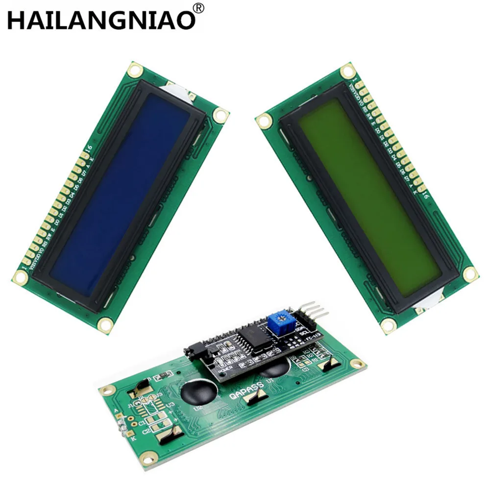 1PCS LCD module Blue screen IIC/I2C 1602 for 1602 LCD UNO r3 mega2560 Green screen
1PCS LCD module Blue screen IIC/I2C 1602 for 1602 LCD UNO r3 mega2560 Green screen