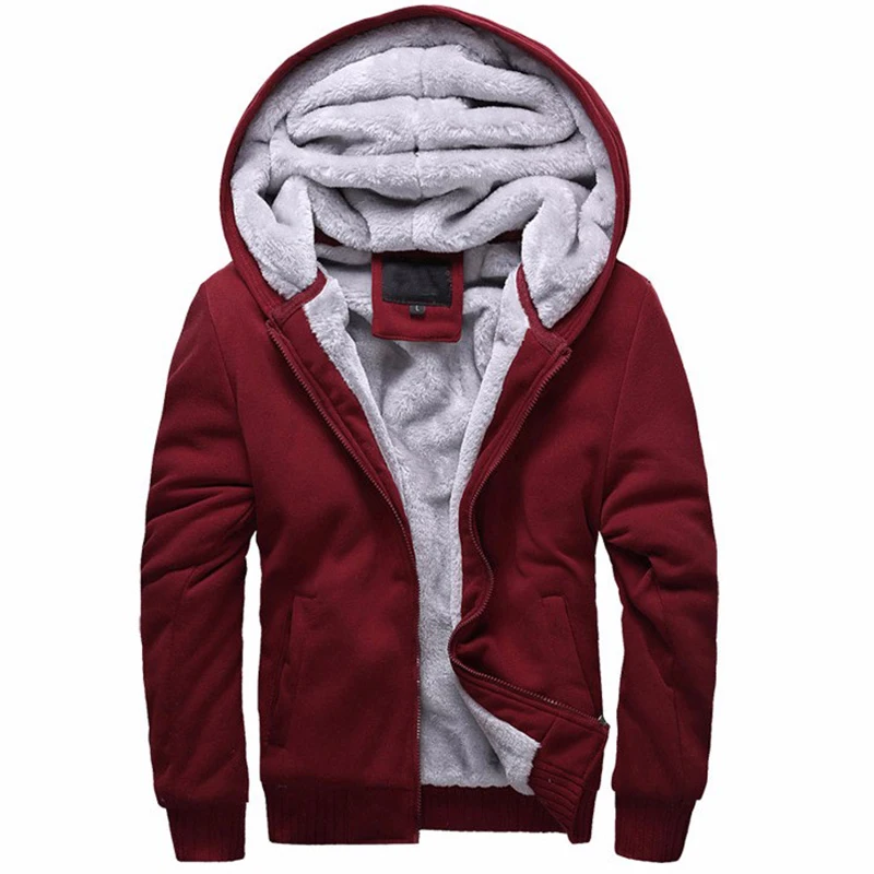 Winter Mens Thicken Warm Hoodie Solid Color Zip Hooded Coat Male Plus Velvet Baseball Jacket Tracksuit Sweatshirt Plus Size 5XL
Winter Mens Thicken Warm Hoodie Solid Color Zip Hooded Coat Male Plus Velvet Baseball Jacket Tracksuit Sweatshirt Plus Size 5XL