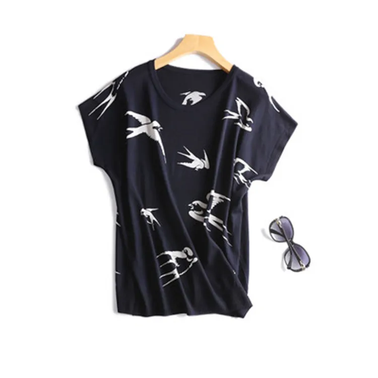 viscose nylon blend o-neck knit women fashion printed thin t-shirt tees batwing sleeve beige 2color one&over size
viscose nylon blend o-neck knit women fashion printed thin t-shirt tees batwing sleeve beige 2color one&over size