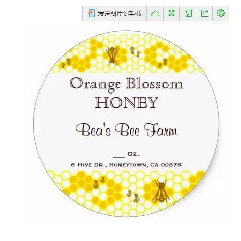 1.5inch Honey Bee Honeycomb Custom Food Sticker
1.5inch Honey Bee Honeycomb Custom Food Sticker